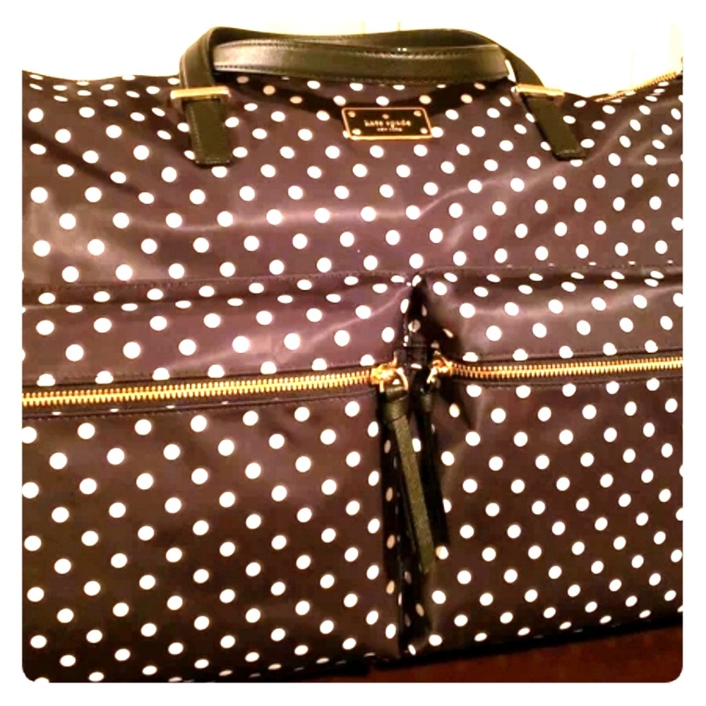 Kate Spade Polka Dot Travel Duffle